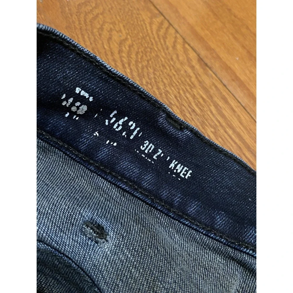 G Star Raw 5620 3D Zip Knee Skinny Jeans Mens 33x32 (32x32) Blue Stretch Denim